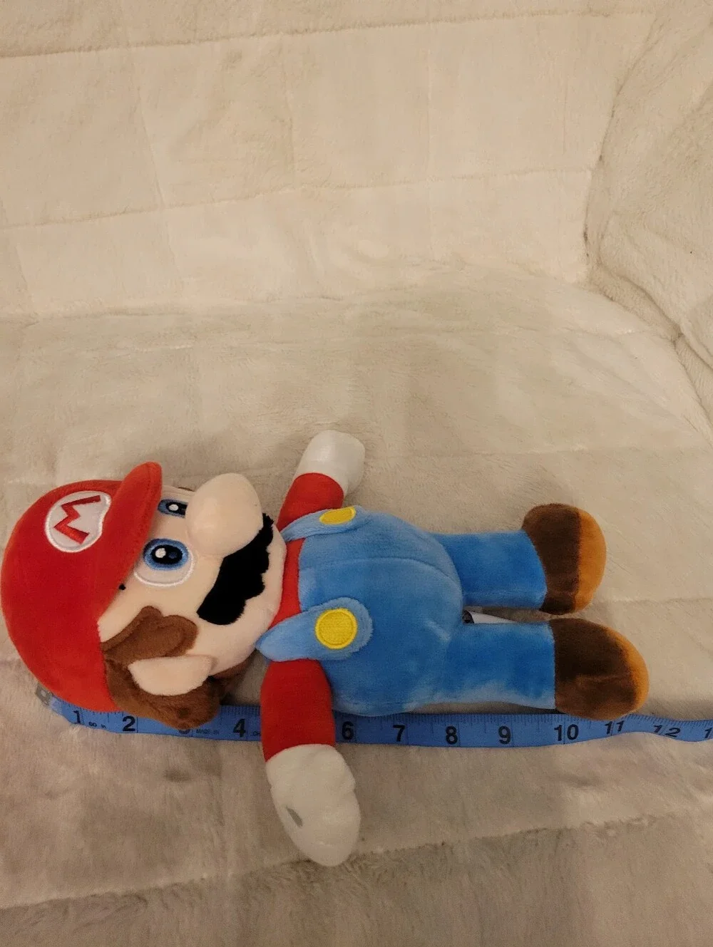 Super Mario Plush Toy - Red Hat, Blue Overalls Euc